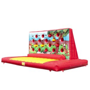 China Outdoor Inflatable Sports Games Boxing Wall 4.1 X 6.4 X 2.8 M 0.55mm Plato PVC Tarpaulins on sale