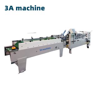 Folding Cardboard Box Machine 6*1*1.35M Paper Box Making Mahine with Glu Machine