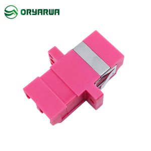 IEC61754-20-2012 One Piece Mould LC Duplex Fiber Optic Adaptor With Flange