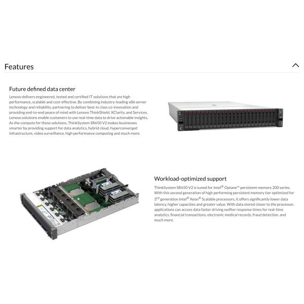 Rack Type 2U Server SR650 Sr668 V2 Enterprise Customization Service For LENOVO