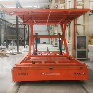 Cheap Pallet RGV Automated Rail Transfer Cart Lifting Electric Transfer Trolley for sale