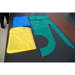 Cheap Colorful Disposable PE Apron Flat Packed , Plastic Kitchen Aprons OEM Service for sale