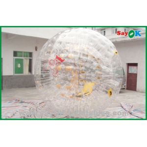 China Giant Inflatable Outdoor Games PVC Bubble Human Sized Hamster Ball For Amusement Park 3.6x2.2m on sale
