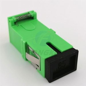 Auto Shutter SC/APC Green Shell Simplex Adapter SM SC Fiber Optic Adapters