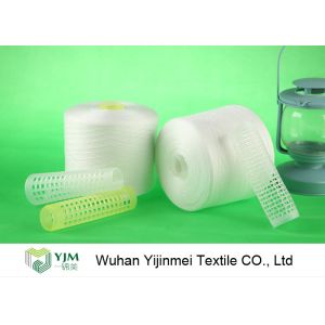 100% Bright Virgin Sewing Thread Polyester Staple Yarn High Tenacity In White
