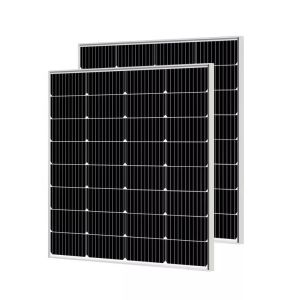 Black White Backsheet Ahony Solar Panel Strong 100W 20.52V Operating From -40.C