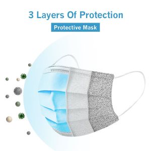 3- Layer Filter Dustproof Epidemic Disposable Mouth Mask Prevention Antivirus