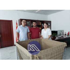 China Anti-Corrosion Heavy Duty Galvanized Gabion Hesco Barrier Defensive Barriers for Emergency Retaining Wall on sale