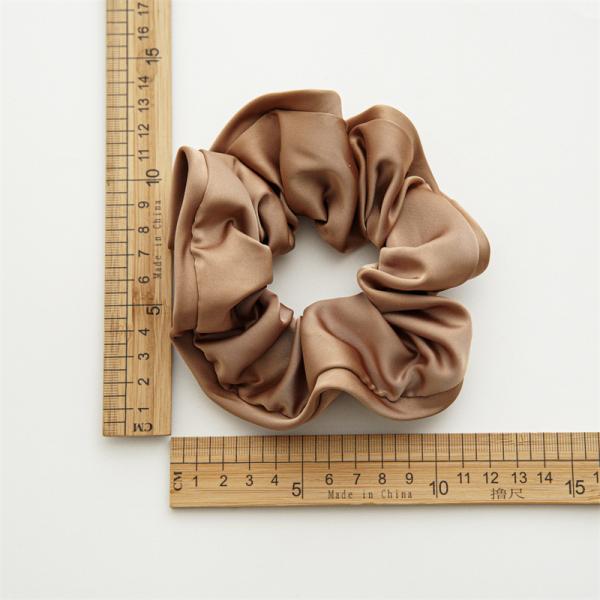 French slouchy black satin plus-size scrunchie Headpiece girls floral hair accessories Large loop hair rope headpiece