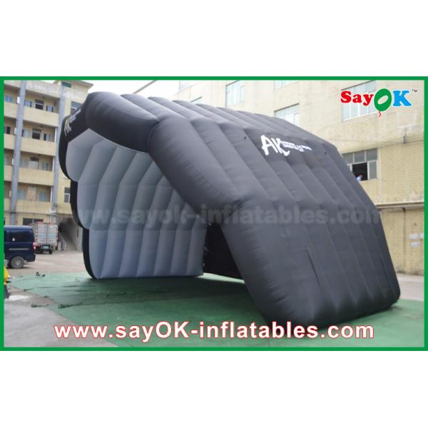 Inflatable Tent Camping Giant Oxford Cloth Black Inflatable Air Tent For Music Stage Custom Printed