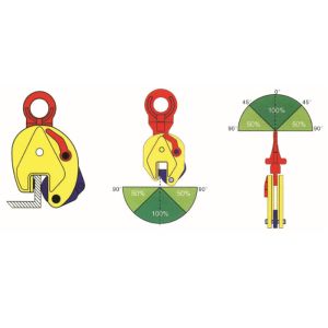 Vertical Plate Clamp of High Quality Carbon Steel with a safety mechanism for