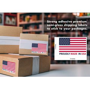 Waterproof Custom Shipping Labels 500 Labels / Roll Printer Label Sticker