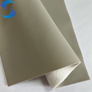 Cheap Abrasion-Resistant and Reliable PVC synthetic Leather Fabric cat paw leather with Polyester Non-Woven Backing for sale