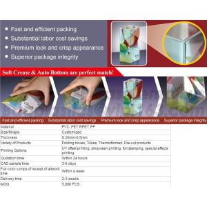 custom PET packaging box for underwear, underwear pack box, general comestic