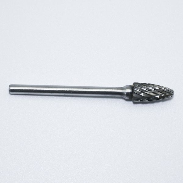 10 Pieces of Bright Uncoated Tungsten Carbide Rotary Burr for Stainless Steel