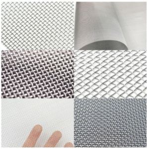 China Stainless Steel Woven Wire Mesh 15-30m Bright Silver ISO9001 on sale