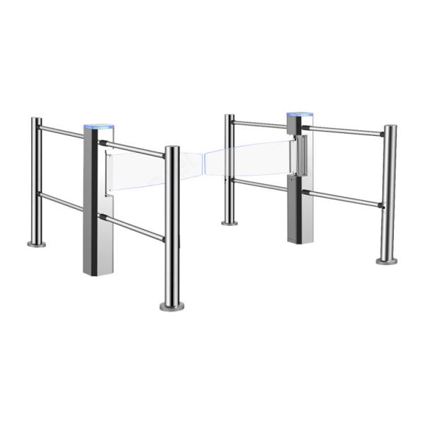 Quality 100W MCBF SS304 Optical Swing Barrier Gate 24VDC Acrylic With LED Indicator wholesale
