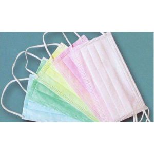 Earloop Tie On Non Woven Fabric Face Mask Odor Free CE FDA Certification