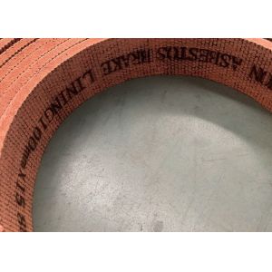 China Grinded Brake Lining Roll Redish Winch Brake Lining Grounded Woven Brake Lining on sale