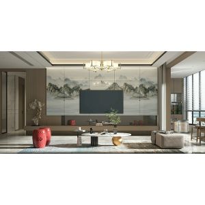 Light Blue Antibacterial Polished Glazed Porcelain Tile 900x1800mm