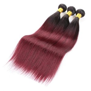 China Brazilian Virgin Ombre Hair Weave Ombre Human Hair Extensions 12 To 26 on sale