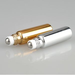 10ml 6ml Empty Aromatherapy Roller Bottles Silver Coating Anti UV