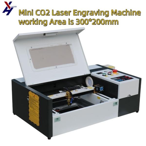 3020 Small Laser Engraver 40W 50W Laser Rubber Stamp Machine Laser Carving