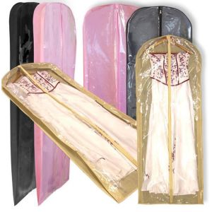 China PVC Extra Long Garment Bag Colored Non Woven for bridal Wedding Gown on sale