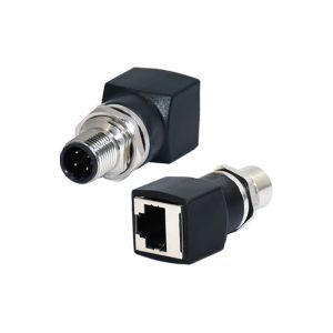 M12 X-Coded Female RJ45 Connector IP67 IP68 Waterproof