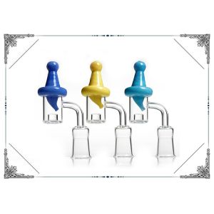 China Core Reactor Quartz Banger Nail With Color Carb Cap 14mm 18mm Male Female For Dab Oil Rig on sale