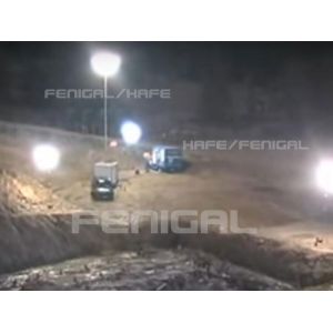 Construction Site Led 1kw-2kw Inflatable Lighting Balloon On Trolley Cart /