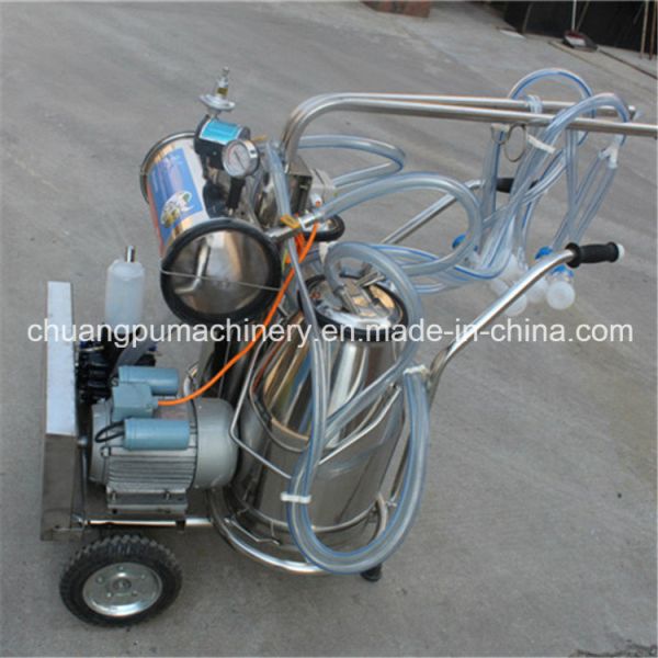 Portable Milking Machine 220-380V Electric with 1100W Power for 20-24 Cows/Hour