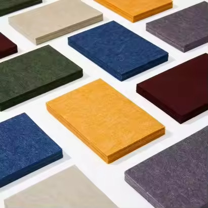 Quality 100% PET Acoustic Panel Coverage Efficiency Felt Acoustic Panel Custom Size Color wholesale