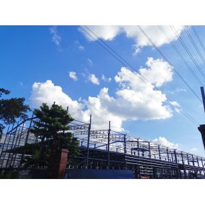 Two Storey Prefab Steel Structure Warehouse For Construction