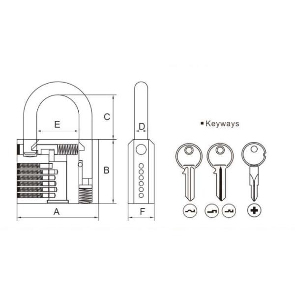 Plastic Painted Iron Padlock High Security Padlock 5 Year Guarantee Customized Logo