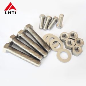Electroplating DIN933 DIN931 Gr2 Titanium Hex Bolts