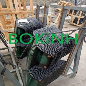 71MH-11510 HYUNDAI Front Glass Excavator Cab Window Left Side Upper Position NO