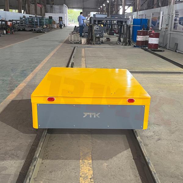 Heavy Duty 6 Tons Customized Steel Pipe Battery Rail Transfer Cart