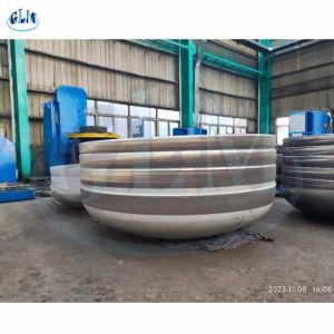 China 4500mm Diameter Seamless Dished Tank Heads Pipe Fittings Cap Alloy Steel Elliptical End on sale