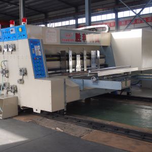 Electric Print And Die Cut Machine , Automatic Printer Slotter Machine