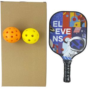 Blue Pickleball Racket Polymer Honeycomb Fiber Carbon Racquet Paddle