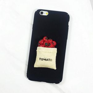 Hard PC DIY Tomato Break Pattern Back Cover Cell Phone Case For iPhone 7 6 6s