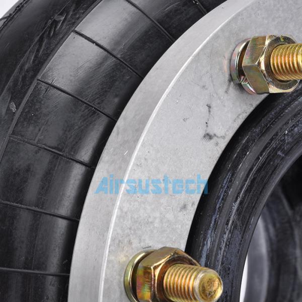 260130H-1 One Single Industrial Air Springs With M10 Aluminum Alloy And Rubber Airbags