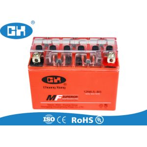 China Orange 2.05kg Gel Motorcycle Battery AGM Separator Design High Integrity Terminal Seal on sale