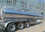 42m3 Aluminum Oil Tanker Semi Trailer 3Axles For Diesel ,Oil , Gasoline,
