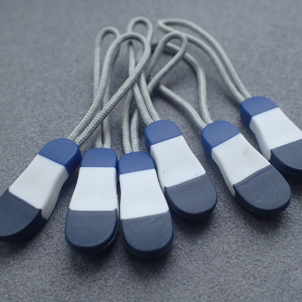 Quality Plastic Embossed Zipper Slider Puller For Handbag wholesale