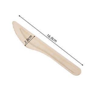 China Eco Friendly Bagasse Cutlery Sugarcane Compostable Knife 6.2'' on sale