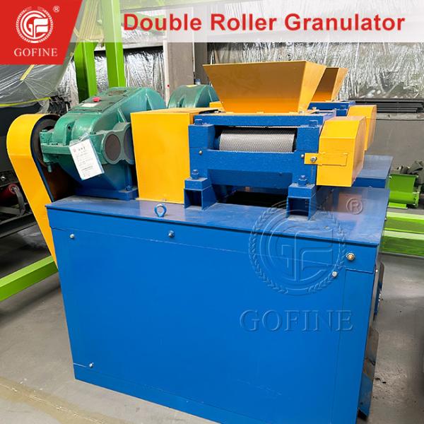 Extrusion Granulation Method Double Roller Fertilizer Granulator With Support