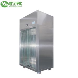 Toughened Glass Walls Laminar Air Flow System , Raw Material Sampling Booth 0