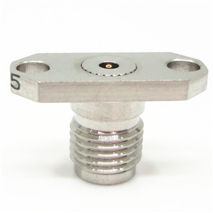 Nickel Plated 2.92mm K Female 2 holes Flange Mount Screw (MMW)Millimeter Wave Connector